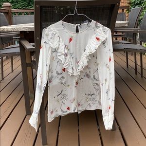 Zara Woman printed blouse. FALL FABULOUS!